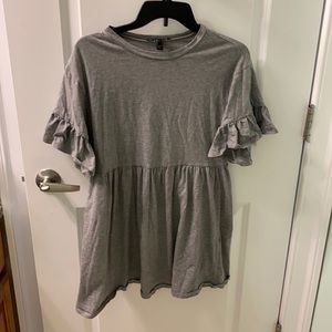 Babydoll dress with ruffled hems. Size small